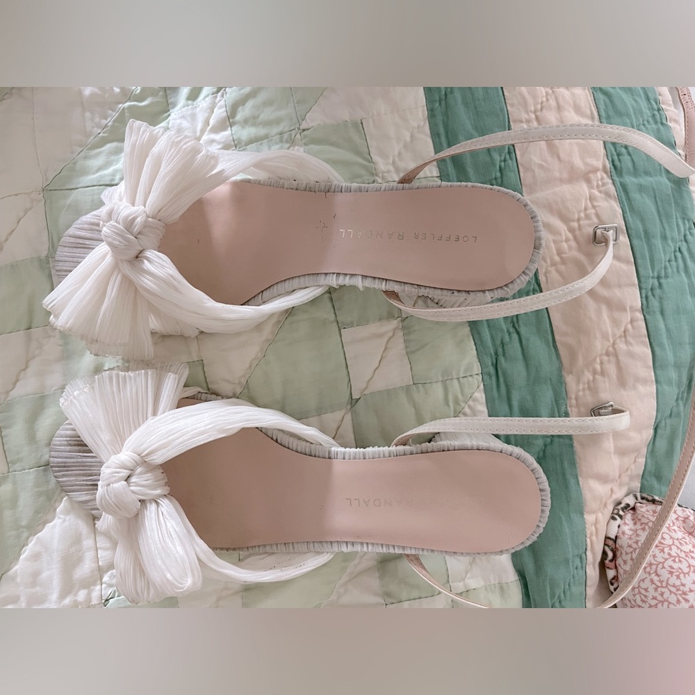 Loeffler Randall wedding bride shoes white 8.5